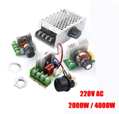 Speed Controller 220V AC 2000W 4000W Motor Speed/Voltage Controller Dimmer