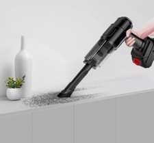 Aspirapolvere Portatile Aspirabriciole Senza Fili Doppia Batteria 24V Auto Casa - Miniatura 2