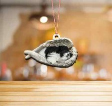 Personalized Shih Tzu Dog Angel Wings Ornament, Shih Tzu Dog Christmas Decor