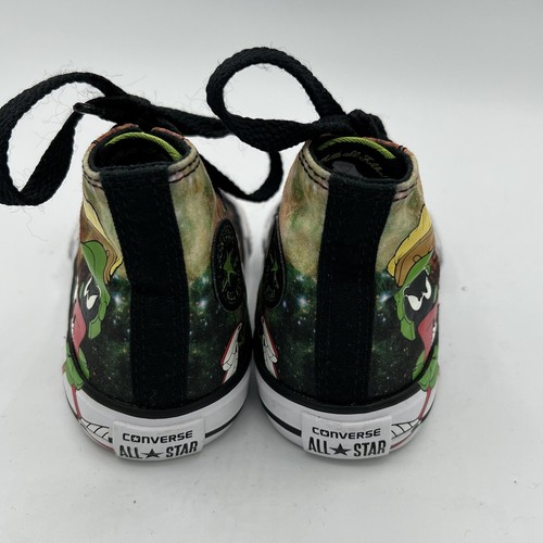 CONVERSE LOONEY TUNES MARVIN THE MARTIAN SHOES TODDLER SIZE 5 HI TOP BLACK EUC - Picture 5 of 13