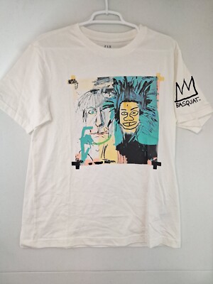 Gap X Jean-Michel Basquiat Graphic White SS T-Shirt Adult Small NWT $34.95