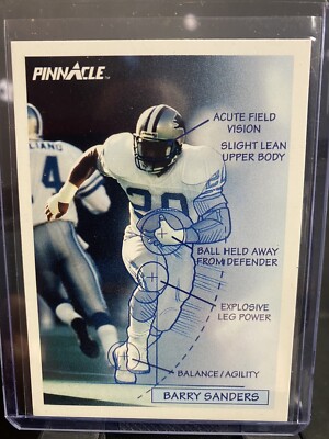 1991 Score Pinnacle The Technician #358 Barry Sanders Detroit Lions