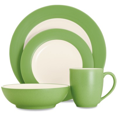 Noritake Colorwave Apple Rim 16Pc Dinnerware Set, Service for 4