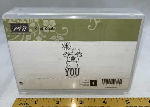Stampin Up! Thinking of You Kind Koala Wood Mounted Rubber Stamp 134360 Set of 1 - Picture 2 of 11