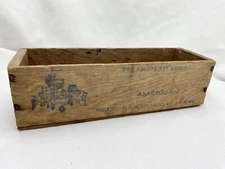 Vintage Original Pauly Cheese Company American Cheese Wood Box B4 Windsor