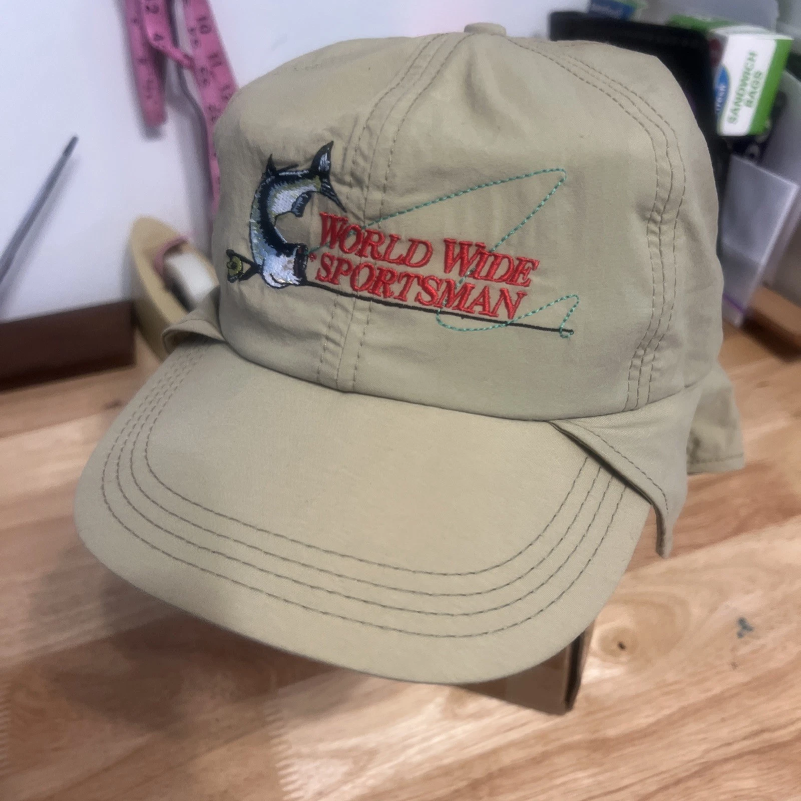 World Wide Sportsman Hat Cap Sz L Beige Fishing Hat Sun Protection
Opens in a new window or tab