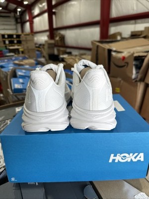 HOKA One One Clifton 9 Triple White WOMENS 9 - NEW IN BOX!! Size 11 - Hoka One One HOKA Clifton 9 Triple White W for  main image 4