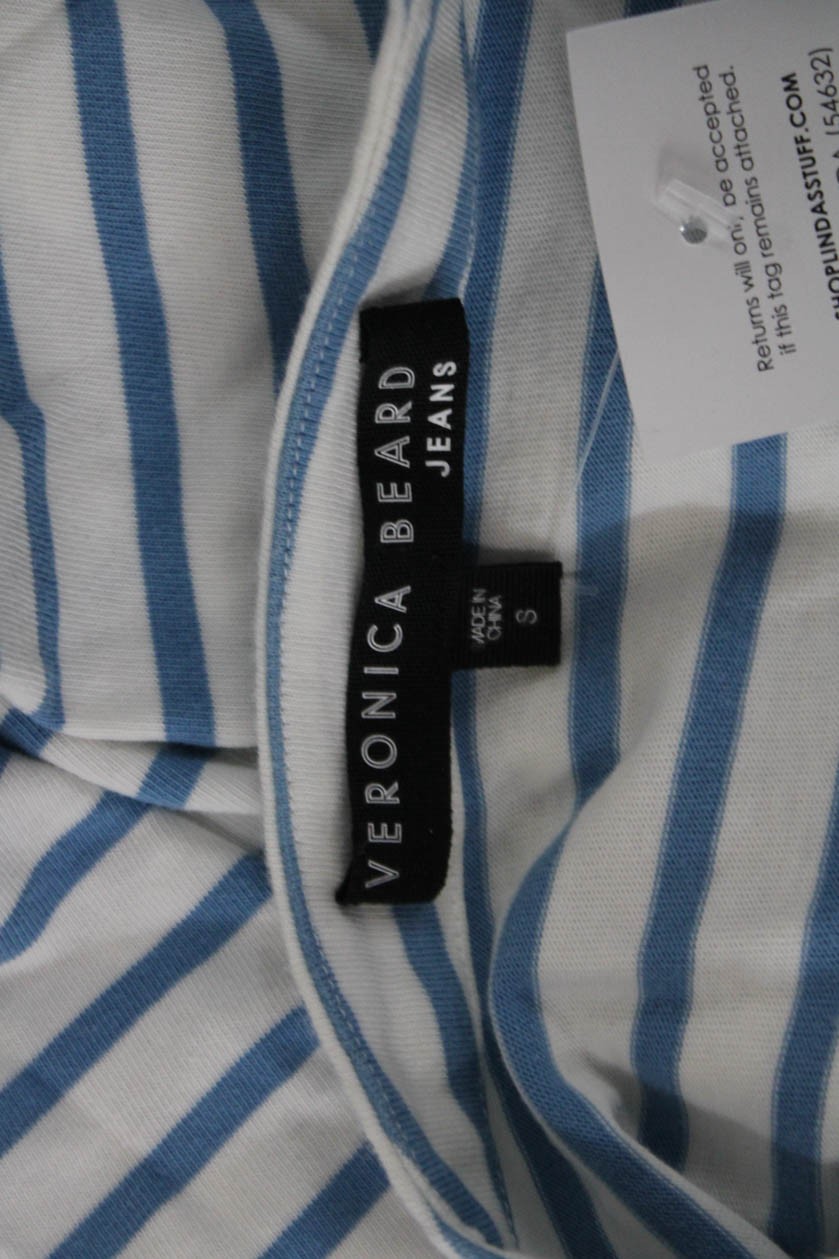 Veronica Beard Womens Basic Light Blue T-Shirt Si… - image 6