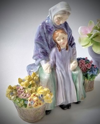 Extrem seltene 1949 Royal Doulton Pre-Production Figur Granny's Heritage