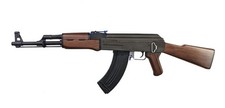 RX AK-47 Black and Wood Electric Blowback Metal Gearbox Heavy Weight Gel Blaster