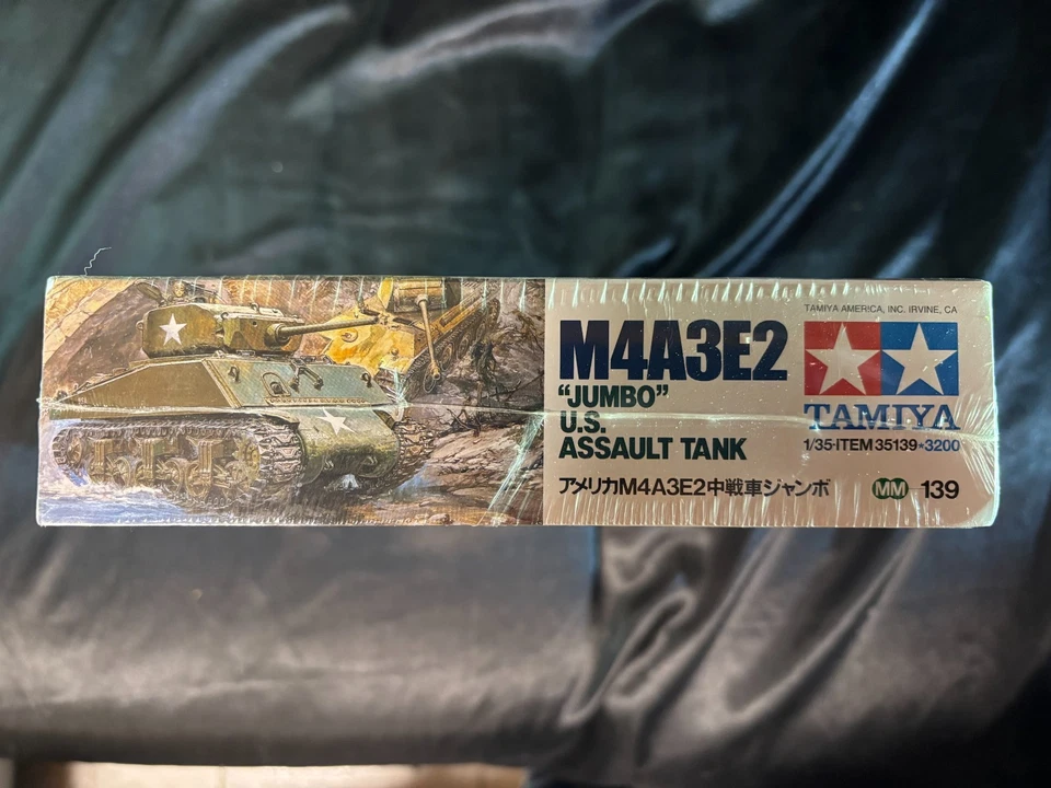Tamiya 1/35 Model Military Tank Kit M4A3E2 Jumbo US Assault 2639 MM139 Sealed - Image 2 of 2