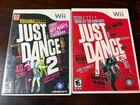 Lot Of 2 Wii  Videos Just Dance And Just Dance 2 (Nintendo Wii, 2009)