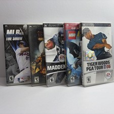 PSP Lot of 5 Games - Hellboy, Lego Batman, MLB 07, Tiger Woods 06 & Madden 07