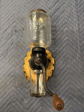 Antique Arcade No. 25 Wall Mount Coffee Grinder w/Original Lid *see description