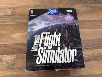 Microsoft Flight Simulator Version 5.0 PC 3,5'' Disketten Big Box