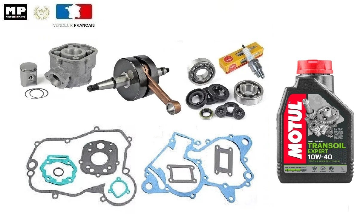Kit vilebrequin Derbi avec cylindre piston et joints pour moteur Gilera Euro 3 et Euro 4