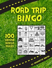 Road Trip Bingo — 100 Unique Travel Bingo Pages for Kids and Adults — bl...
