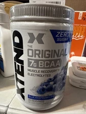 XTEND Original 7g BCAA Blue Raspberry Ice Muscle Recovery 30 Serv 14.3oz 11/26
