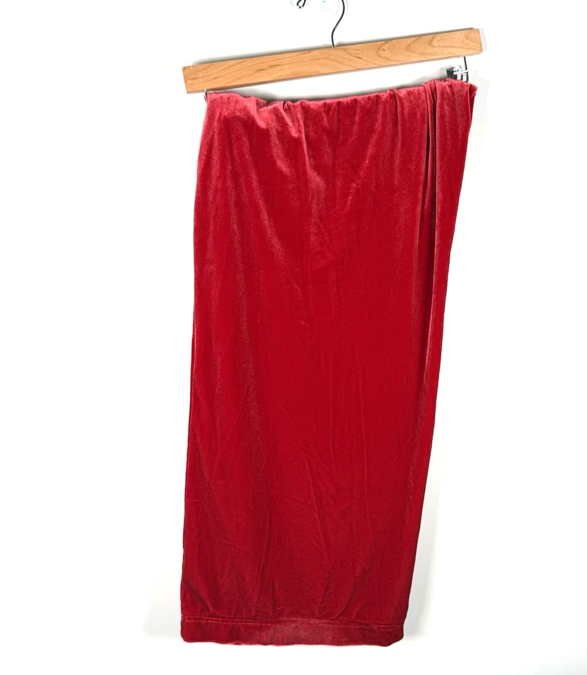 Pantalones de salón pijama rojo terciopelo ropa de dormir Gilligan & O'Malley vintage talla XL Foto 4 de 4