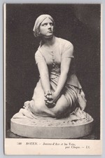 Estatua de Rouen Juana de Arco y las Voix por Chapu Juana de Arco Francia LL