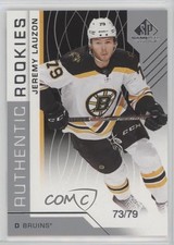 2018-19 Upper Deck SP Game Used Authentic Rookies 73/79 Jeremy Lauzon #178 2vh