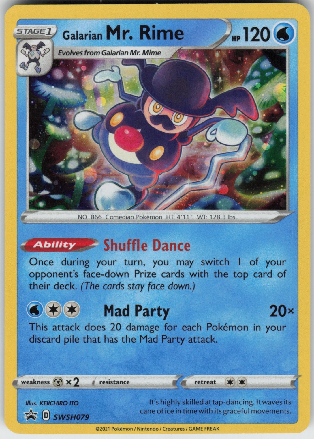 Holo Foil Galarian Mr. Rime SWSH079 Promo SWSH: Sword & Shield Promo Cards