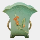Roseville Bittersweet Green 1951 Vintage Art Pottery Ceramic Flower Vase 874-7