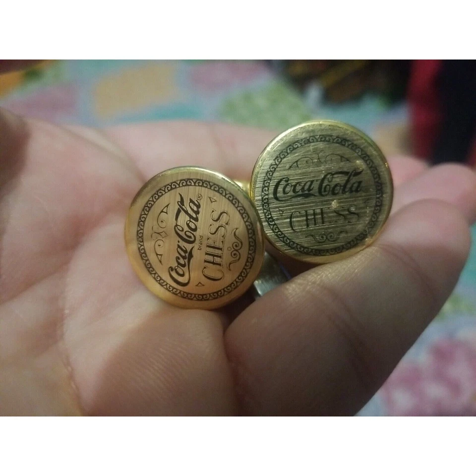 Franklin Mint, Coca-Cola Chess, 1996, pieza de repuesto dos alfiles blancos Foto 3 de 4