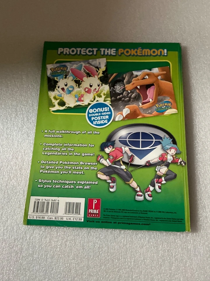 Pokemon Ranger Strategy Guide Official Prima Games 2006 Nintendo DS Rare gc used - Image 2 of 4