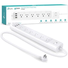 Surge Protector Power Strip HS300 - 6 Smart Outlets & Voice Control via Alexa