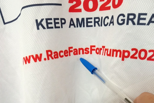 Camiseta Epic Racewear Trump Pence 2020 Pit Crew fanáticos de carreras para Trump pequeña - Imagen 6 de 8