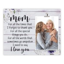 ZENNLAB Mom Picture Frame, Christmas Gifts for Mom from Daughter, Son, Mom Gi...