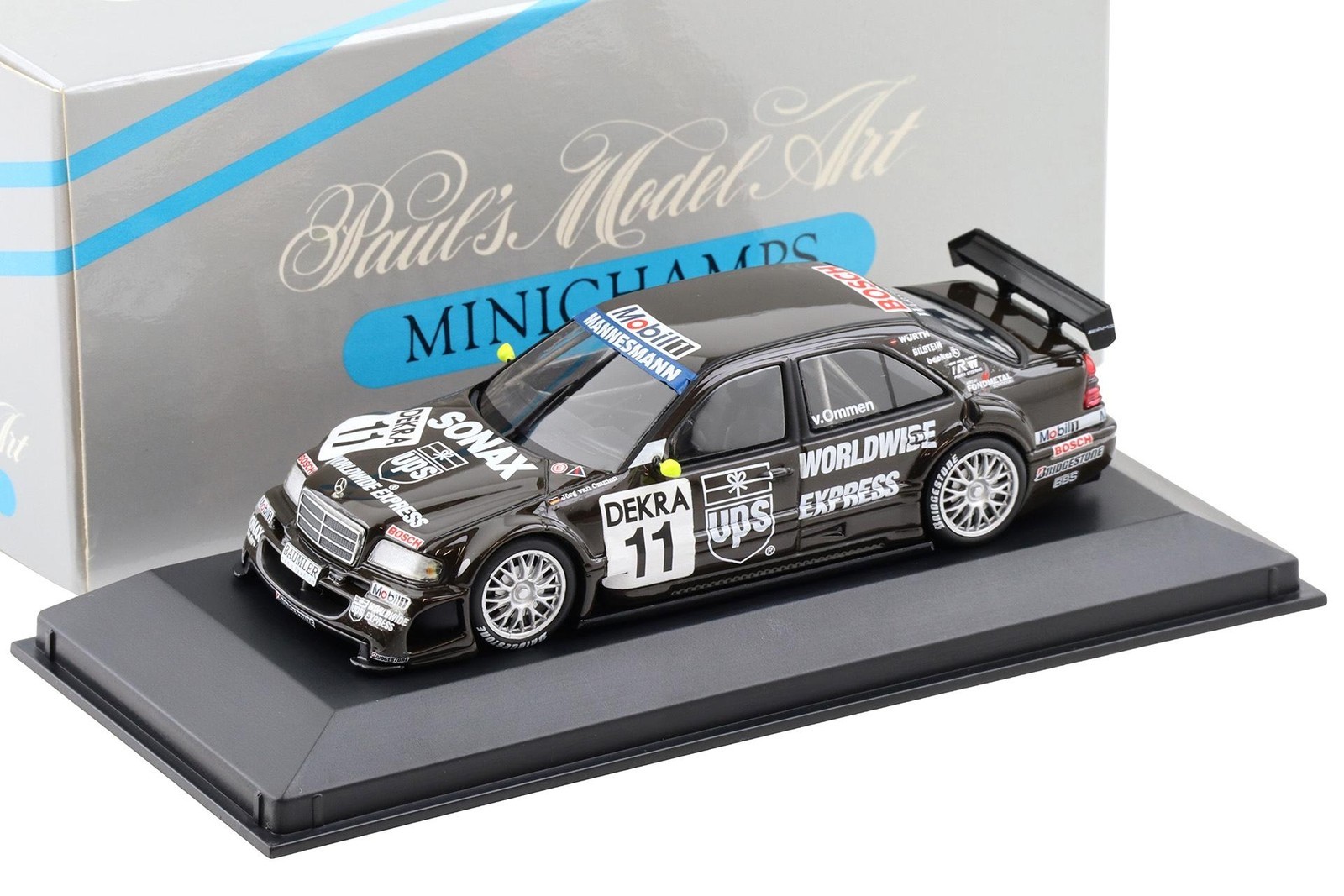 1:43 Minichamps Mercedes C-Class DTM 1996 Team AMG JvOmmen #11 Sonax