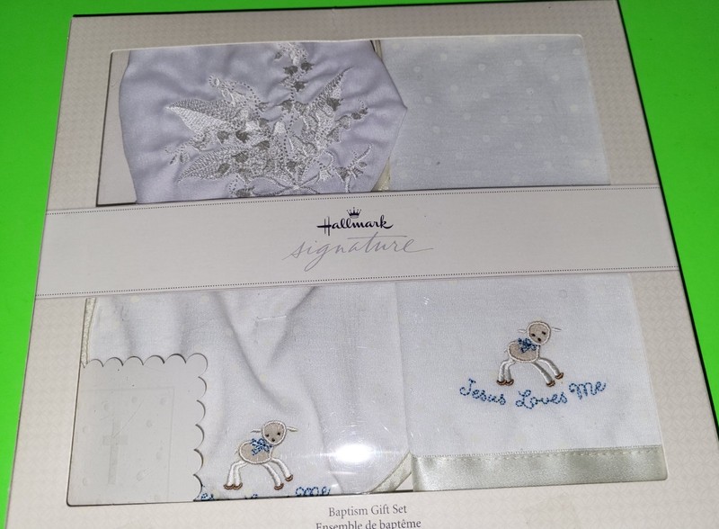 New/in original packaging, HALLMARK Signature Baptism Gift Set