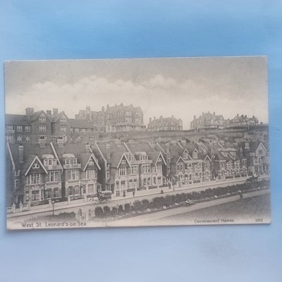 St. Leornards Postkarte um 1905 West St Rekonvaleszenzhäuser Draperwagen Sussex