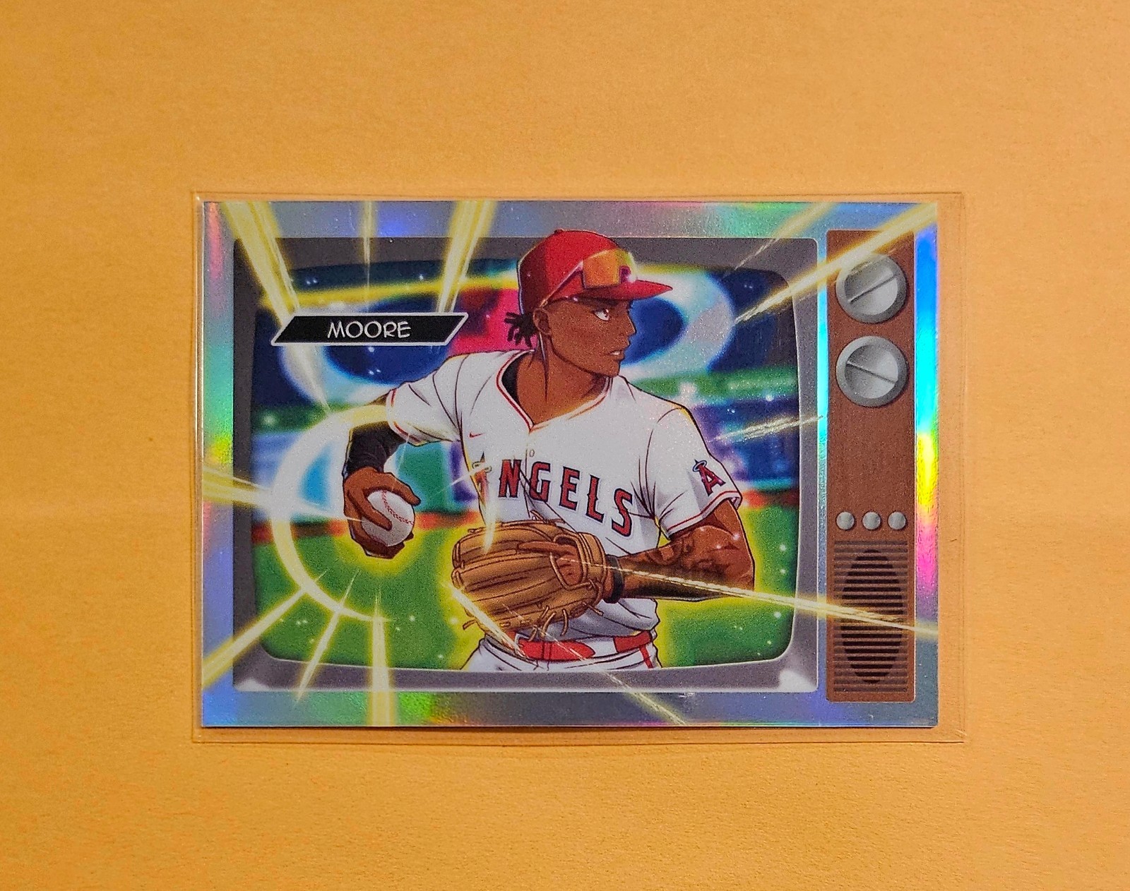 2025 Bowman Chrome Christian Moore ANIME case hit - SSP - Los Angeles Angels