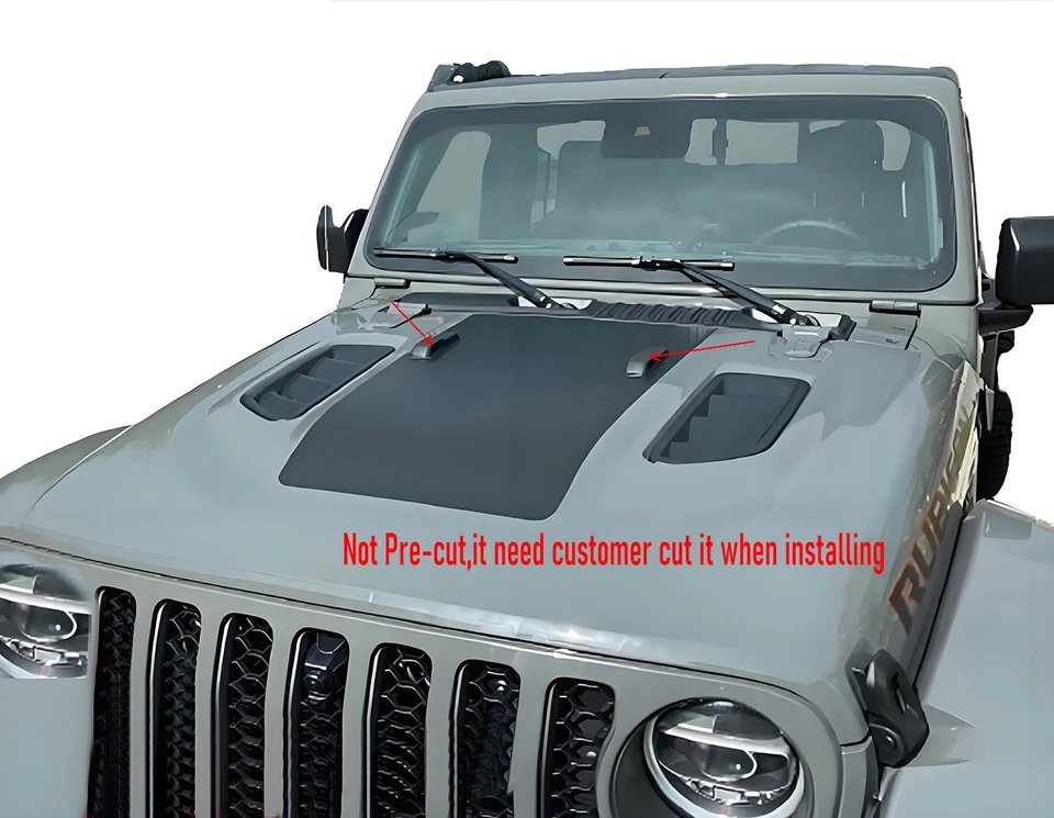 Car Hood Sticker For Jeep Wrangler Bonnet Racing Stripe Graphics Vinyl Decal - Изображение 3 из 4