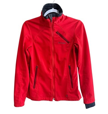 COLUMBIA Red Full Zip Jacket Omni-Shield Hiking Outdoor Active Womens Size Small