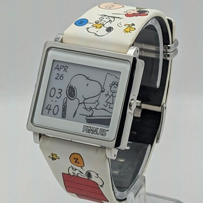 EPSON Smart Canvas PEANUTS Snoopy Watch 65th Anniversary W/Box Used