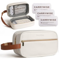 Breast Milk Cooler Travel Bag with 3 Ice Pack, Waterproof Breastmilk Cooler S...