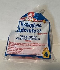1994 Disneyland Adventures Happy Meal Toy Mickey Space Mountain NEW/Flawed Bag