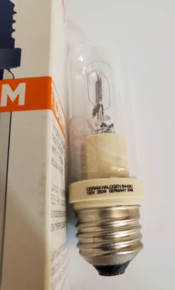 New-NOS Pair (2) Osram 64488 120V 150W Halogen Bulbs *Made in Germany - Tested - Image 2 of 4