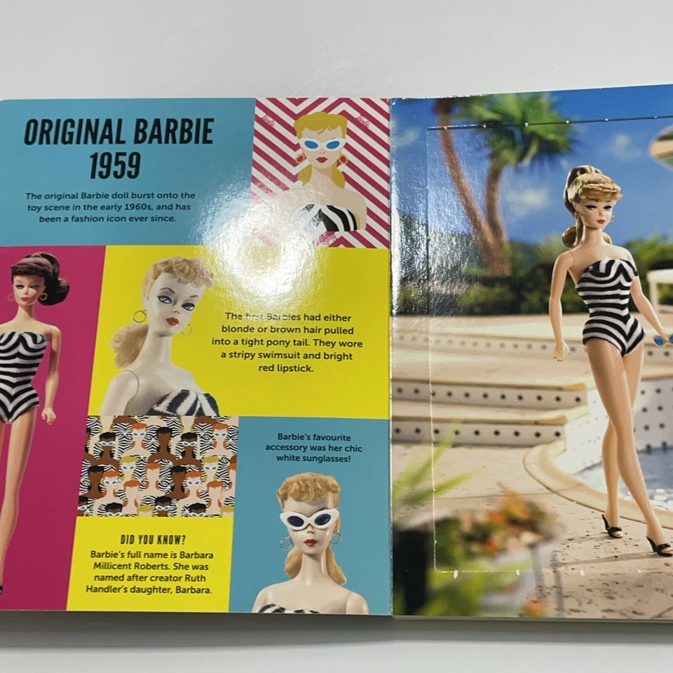 Barbie Press Out The Decades 60th Anniversary Hardcover Book NO Press Outs - Image 2 of 4