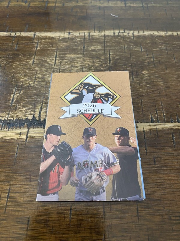 Rome Emperors 2026 South Atlantic League Pocket Schedule
