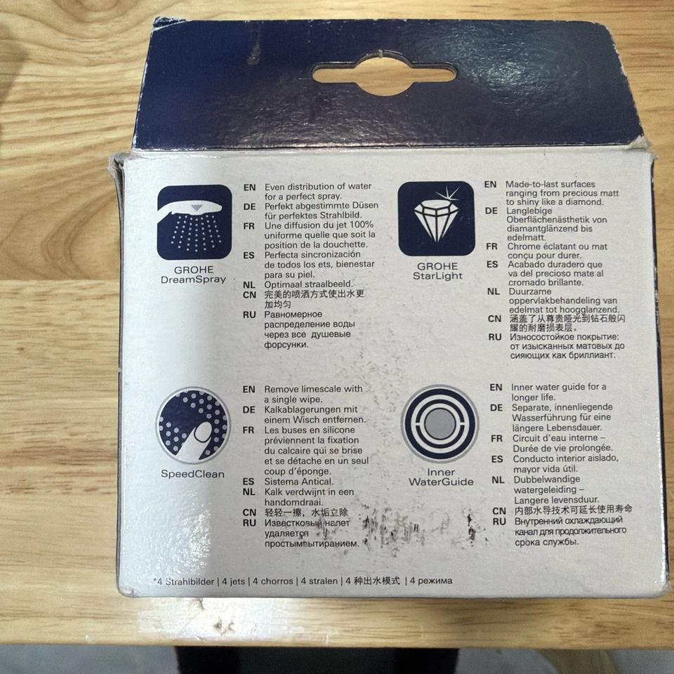 Grohe 26 043 1 Tempesta Cosmopolitan 1,75 GPM multifunción - níquel Foto 2 de 4