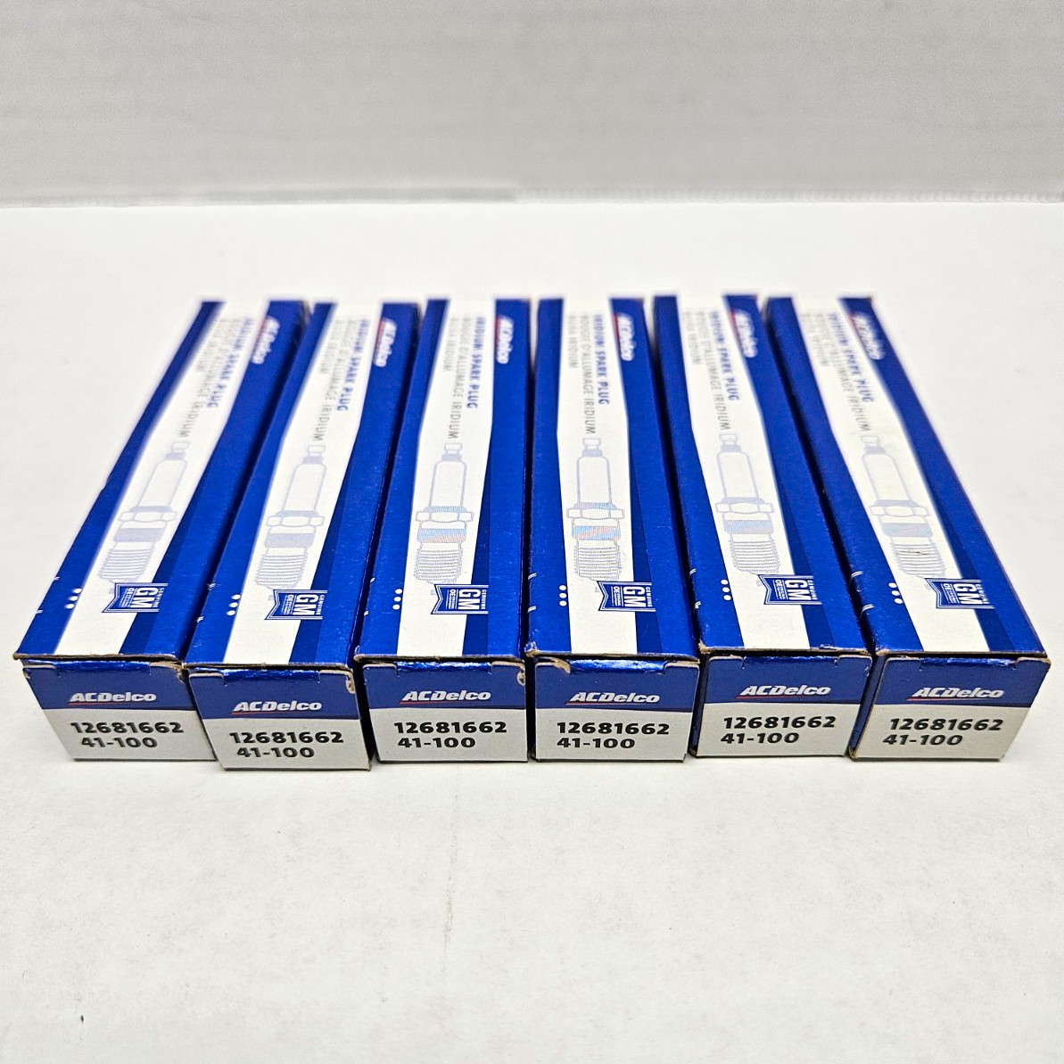 GM ACDelco 41-100 Iridium Spark Plugs 12681662 12591131 Lot of 6