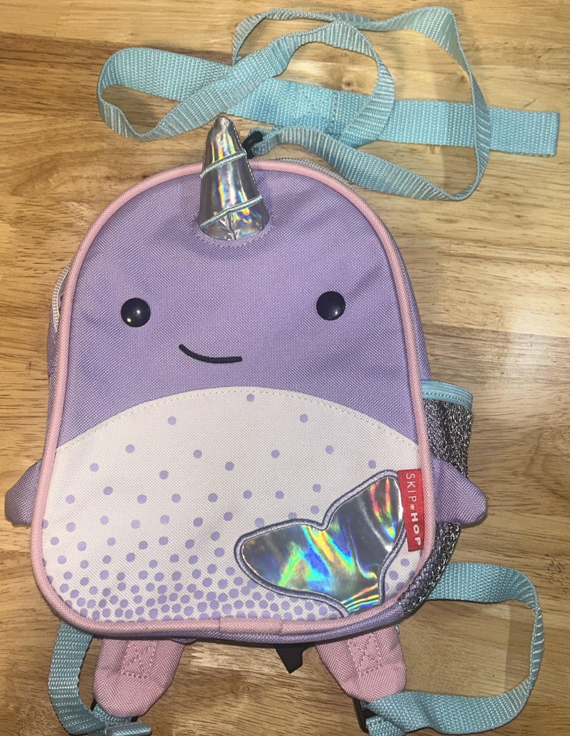 Skip Hop Zoo Narwhal Little Kid Backpack Rare Age 3+ HTF Bac