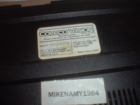 Coleco ColecoVision 2400 console only w/ 2 controllers NO POWER SUPPLY -UNTESTED