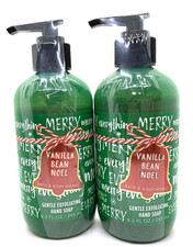 Bath & Body Works VANILLA BEAN NOEL Gentle Exfoliating Hand Soap X2 Rare *SEALED