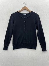 Cielo Women’s Medium Cardigan Sweater Black Soft Cozy Button Details